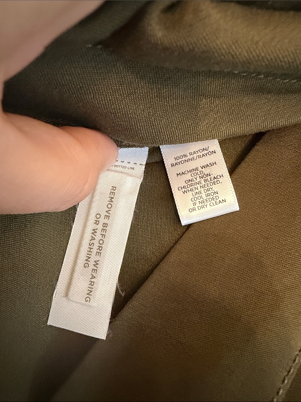 NWT LOFT Women’s Olive A-Line Wrap Skirt, size 6 - Picture 4 of 6